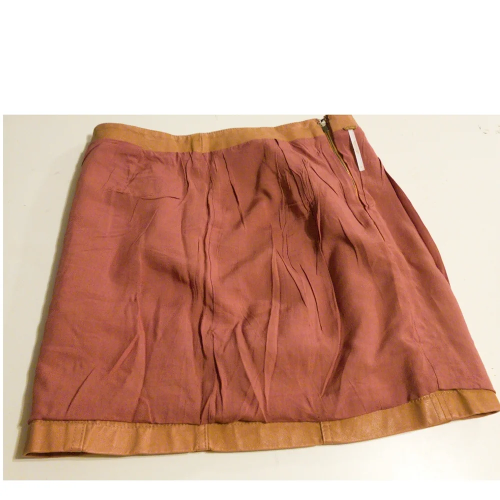 Free People Dark Rose Pink Modern Femme Vegan Suede Mini Pencil Skirt Size 4 - Picture 7 of 12